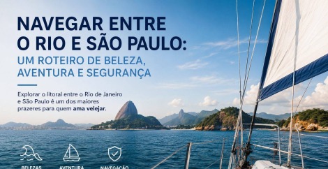 Navegar entre o Rio e São Paulo: Um Roteiro de Beleza, Aventura e Segurança  Explorar o litoral entre o Rio de Janeiro e São Paulo é um dos maiores prazeres para quem ama velejar.